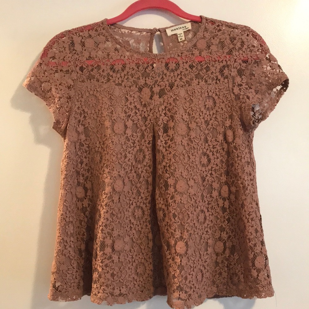 Blush Lace Top